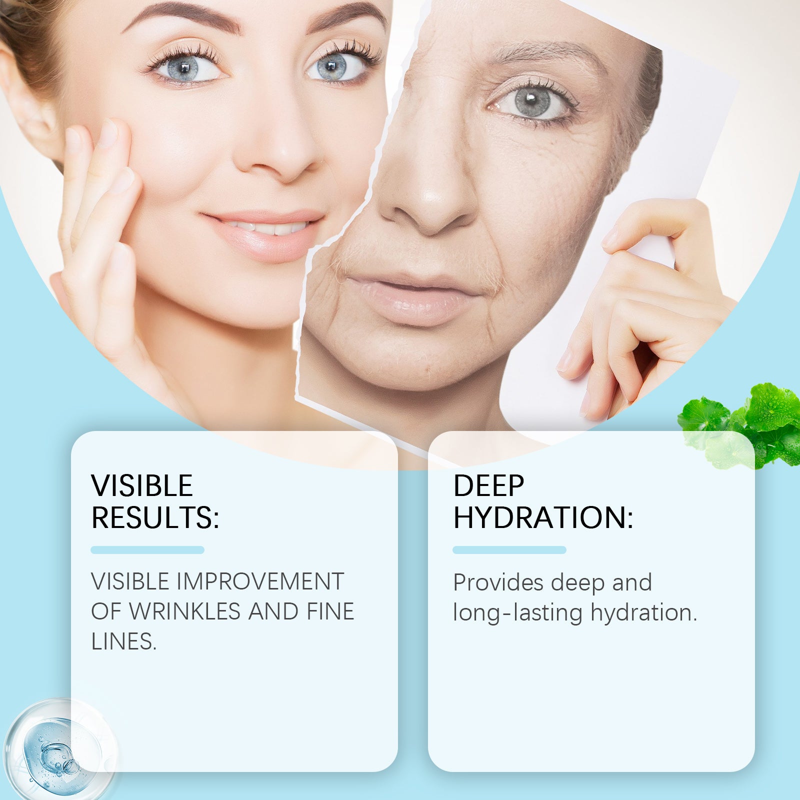 Person applying Hoygi Centella Moisturizer for daily hydration and brightening