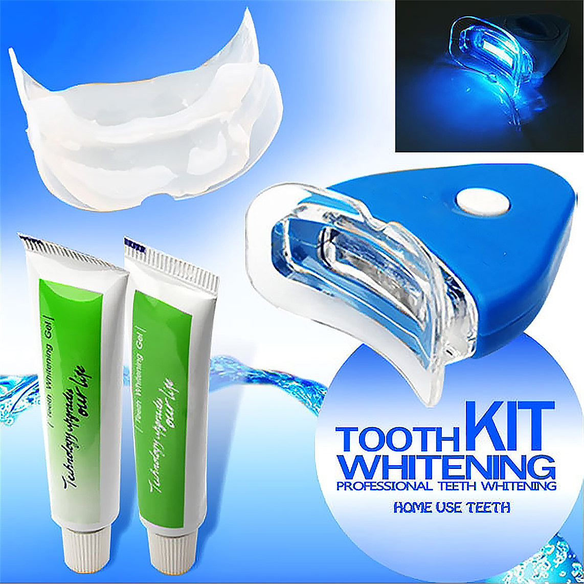 Teeth Whitening Gel with LED full product bottle for at-home dental bleaching