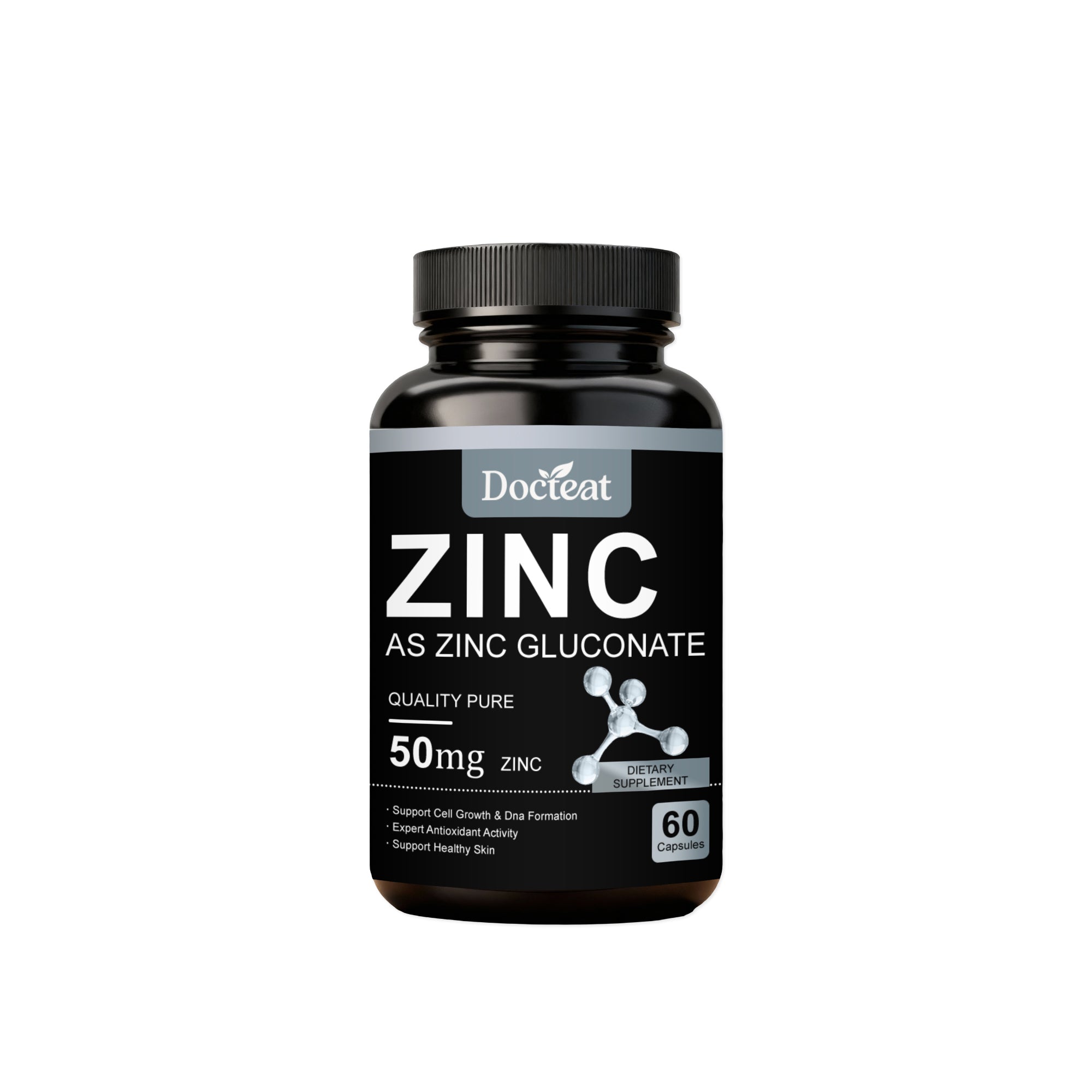 Bronson Zinc Glycinate 30mg bottle, 120 capsules for immune support and wellness