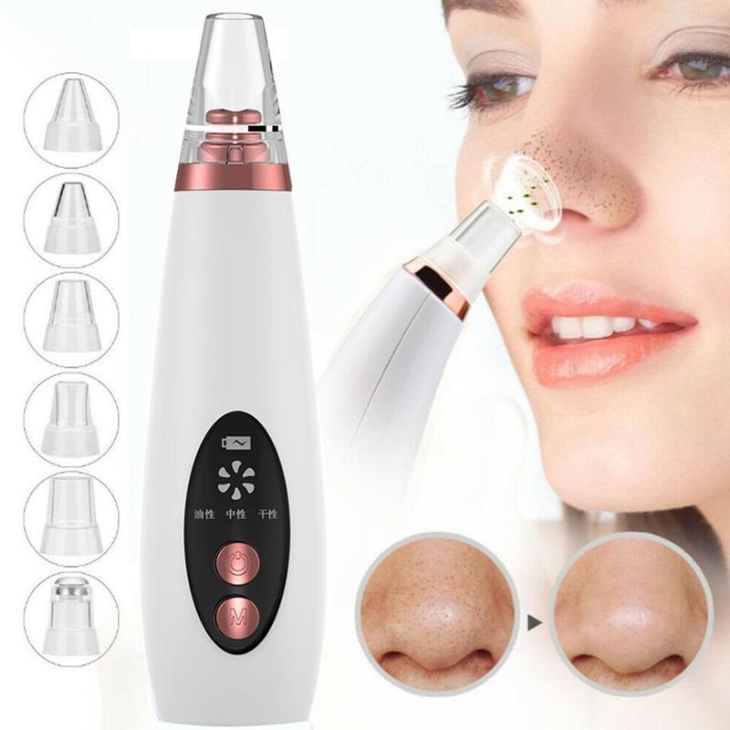 Blackhead remover vacuum device for facial pore cleaning and acne extraction
